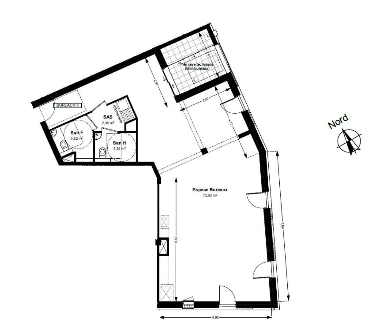 Bureau Aix-en-Provence 388m² Vente bureau Aix-en-Provence Bouches-du-Rhône OVBUR2530222 1